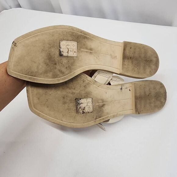 Dolce Vita Size 8.5 Ilene Cream Sandals M - Picture 9 of 10